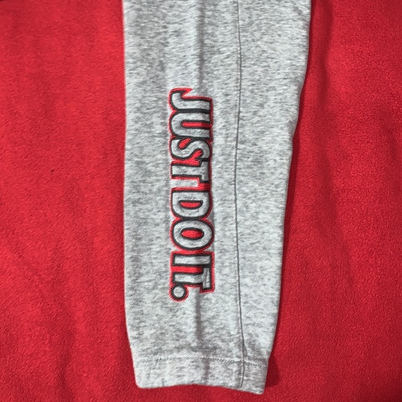 NIKE Grey Sweatpants w/ “JUST DO IT” Logo - Picture 6 of 7